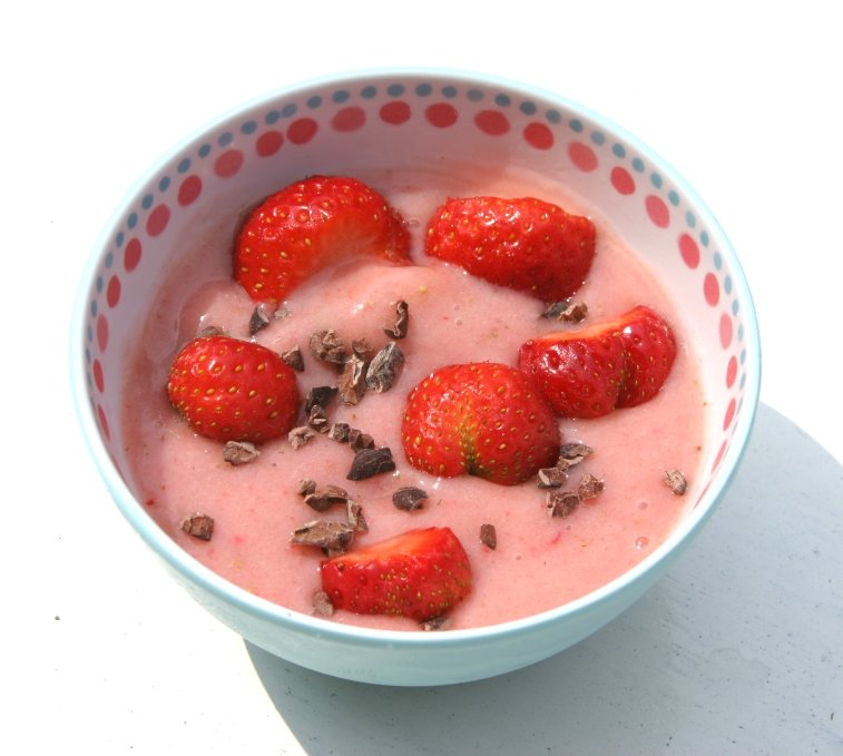 Strawberry nicecream Healthiness