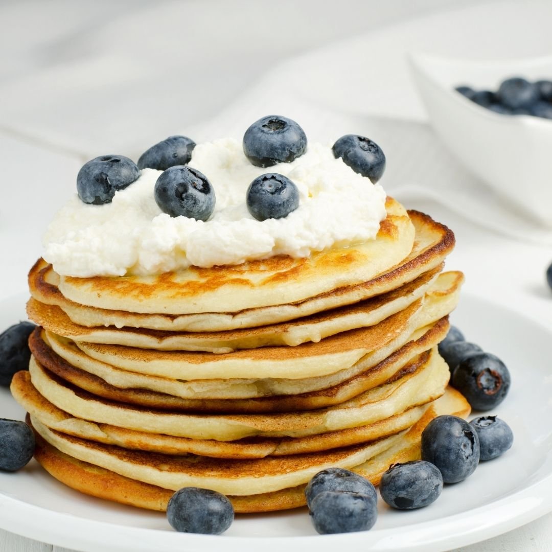 Eiwitrijke Hüttenkäse pannenkoekjes