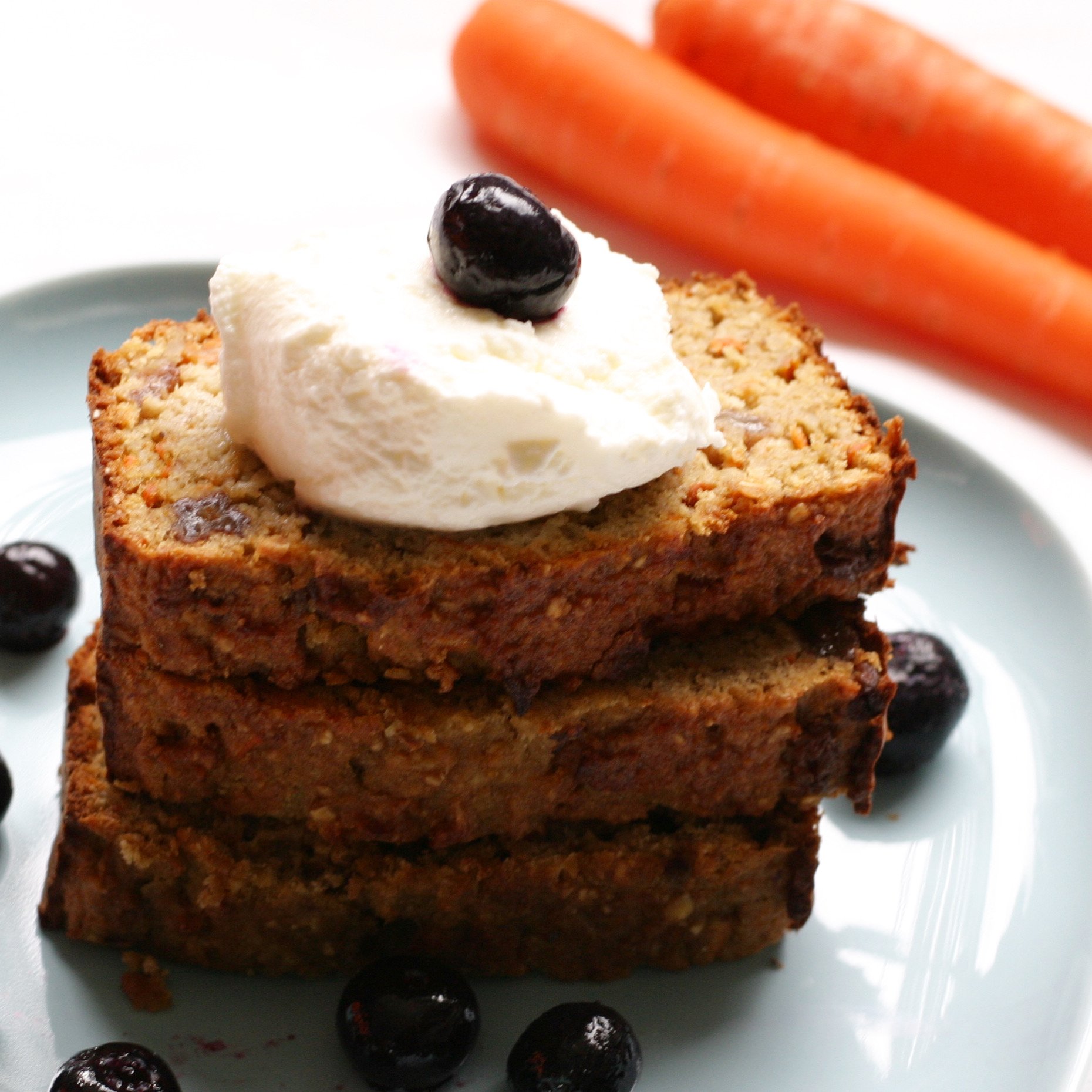 Gezonde carrot cake zonder suiker! (glutenvrij + zuivelvrij)