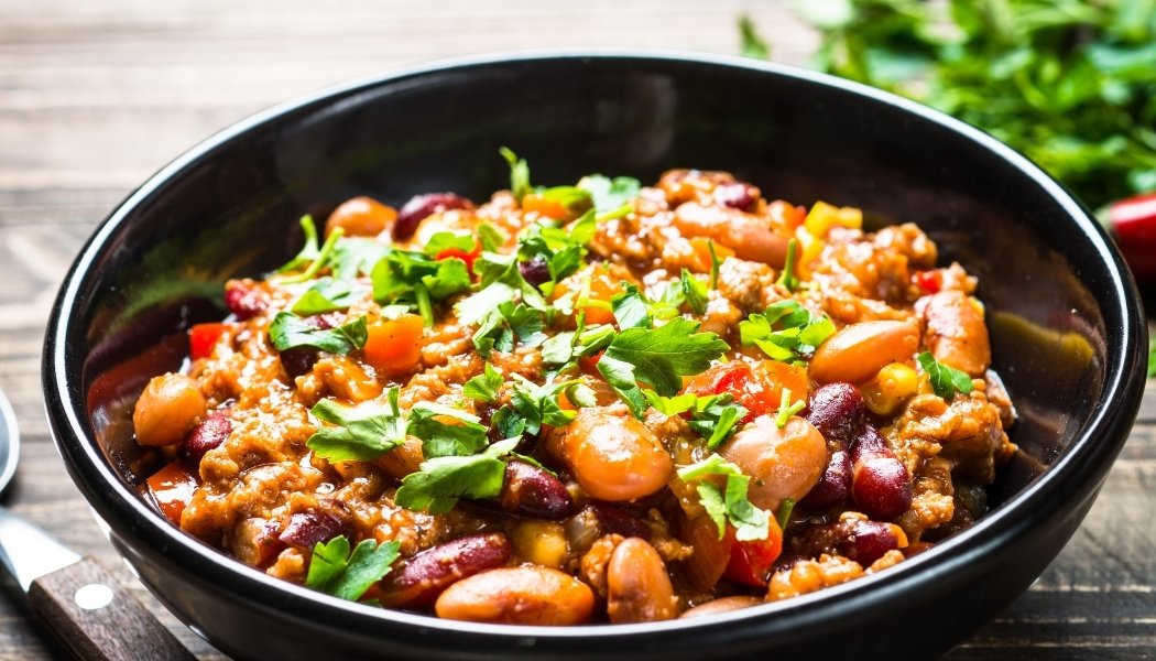 Chili sin carne zonder pakjes en zakjes